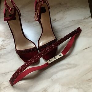 WHBM Velvet shoes/belt - Size 10/large